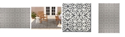 Nicole Miller Patio Country Danica 2A-6681-480 Black and Gray 6'6" x 9'2" Area Rug